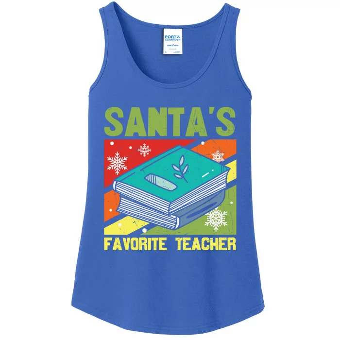 Santas A Favorite Teacher Funny Gift Ladies Essential Tank