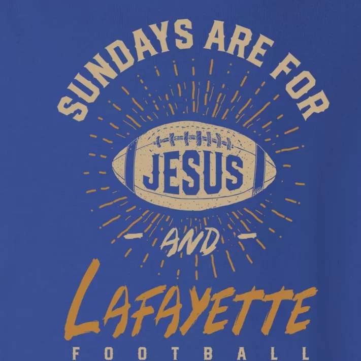 Sundays Are For Jesus And Lafayette Football Louisiana Gift Toddler Long Sleeve Shirt