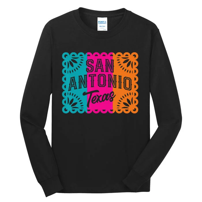 San Antonio Fiesta City Cinco De Mayo Funny Mexican Party Tall Long Sleeve T-Shirt