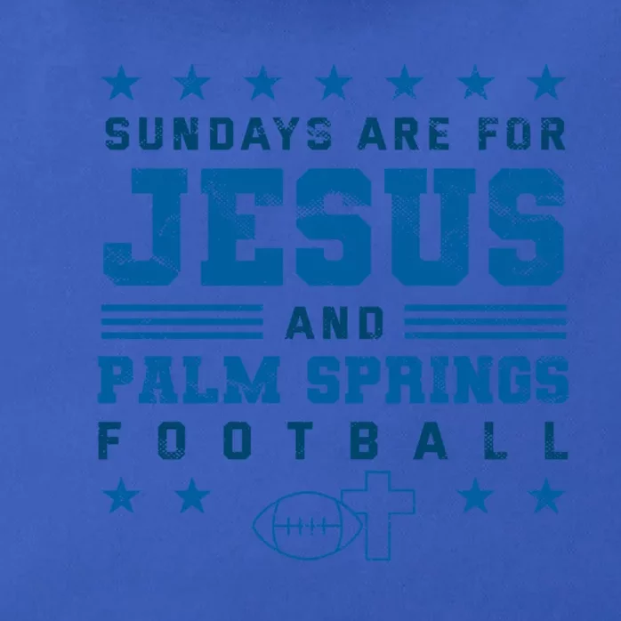 Sundays Are For Jesus And Palm Springs Football Gift Zip Tote Bag