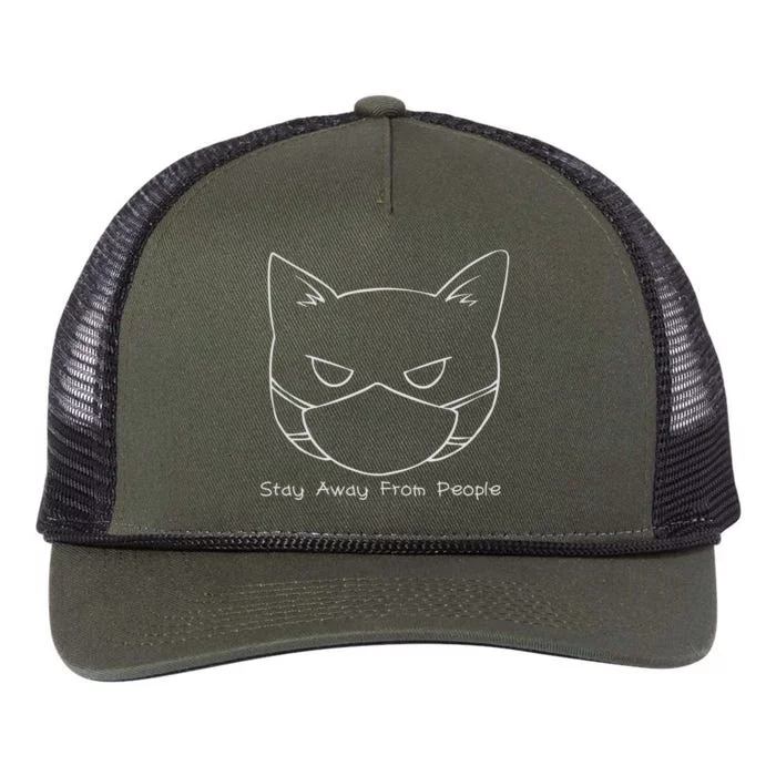 Stay Away From People Retro Rope Trucker Hat Cap