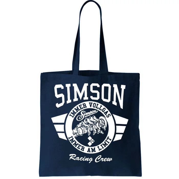 Simson Always Full Throttle Tote Bag