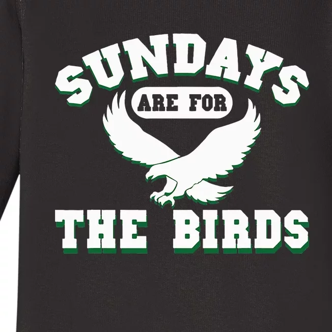 Sundays Are For The Birds Baby Long Sleeve Bodysuit