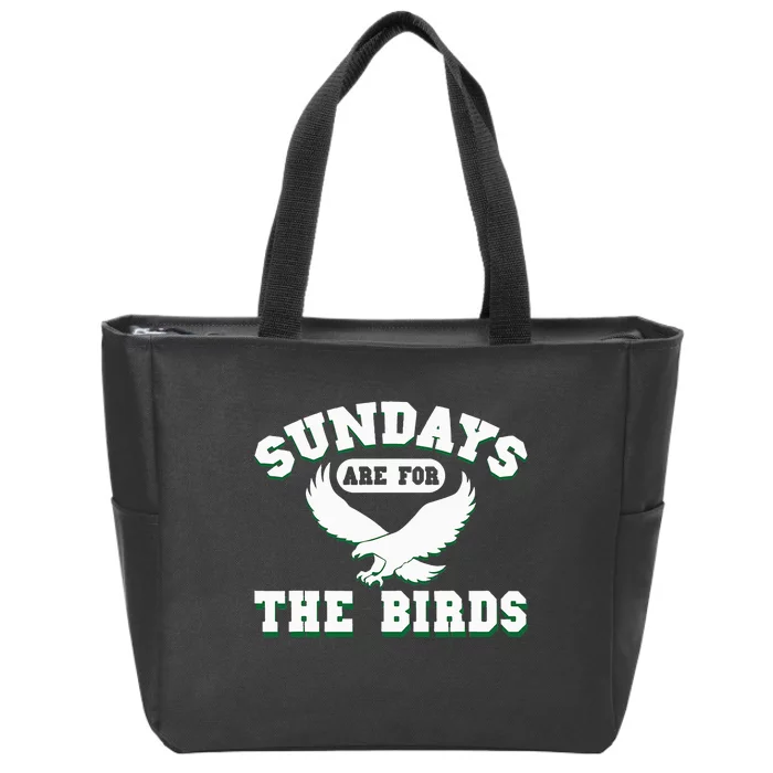 Sundays Are For The Birds Zip Tote Bag