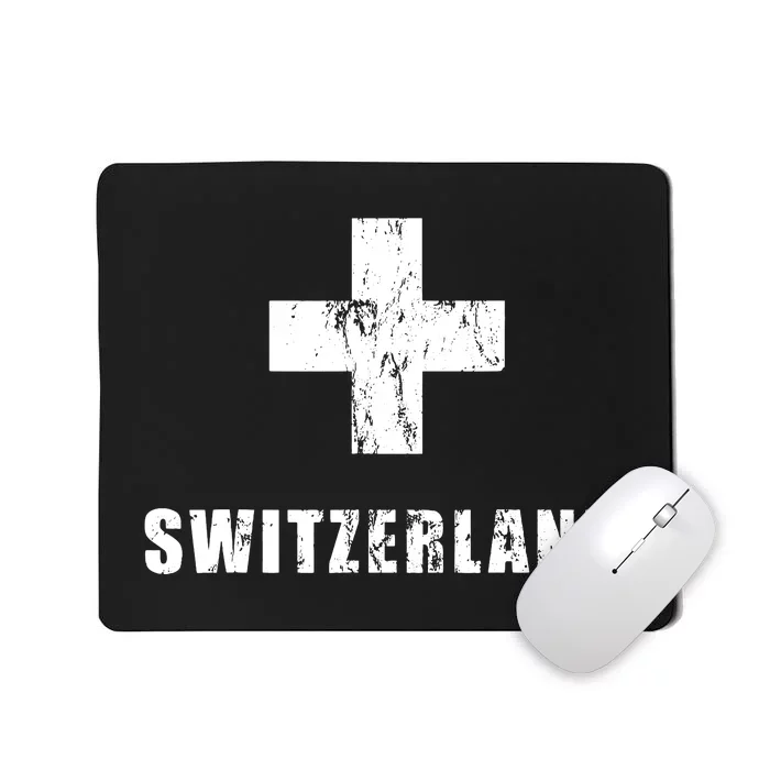 Switzerland Apparel For Swiss Retro Vintage Design Lover Mousepad