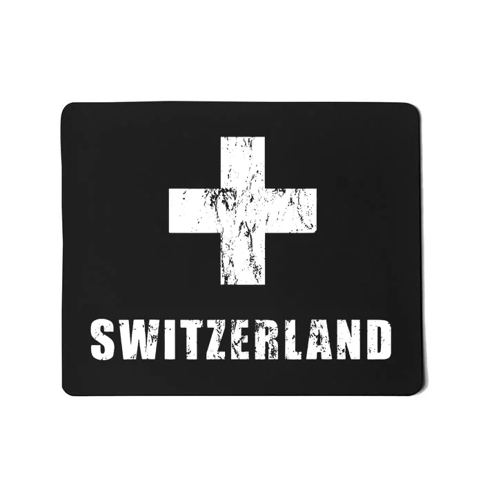 Switzerland Apparel For Swiss Retro Vintage Design Lover Mousepad