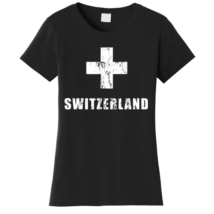 Switzerland Apparel For Swiss Retro Vintage Design Lover Women's T-Shirt