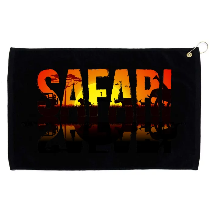 Safari Animal Kingdom Grommeted Golf Towel