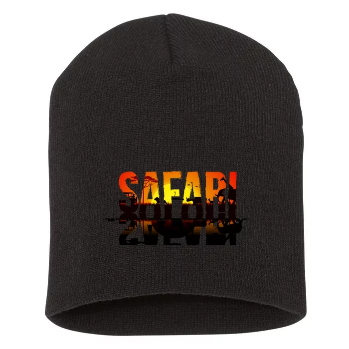 Safari Animal Kingdom Short Acrylic Beanie