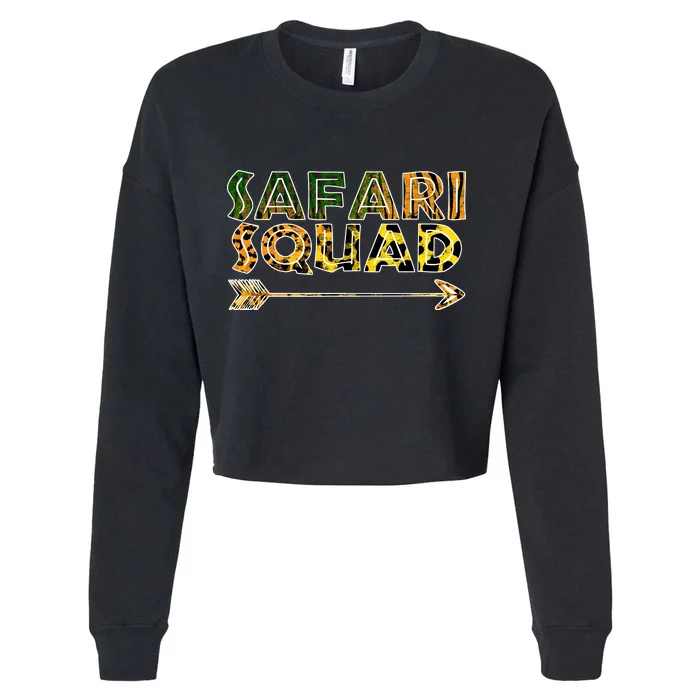 Safari Squad Cropped Pullover Crew