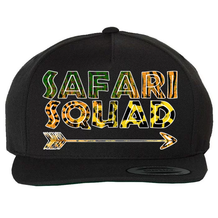 Safari Squad Wool Snapback Cap