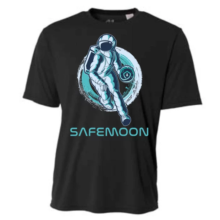 Safemoon Blockchain Cryptocurrency Astronaut Basketball Cooling Performance Crew T-Shirt