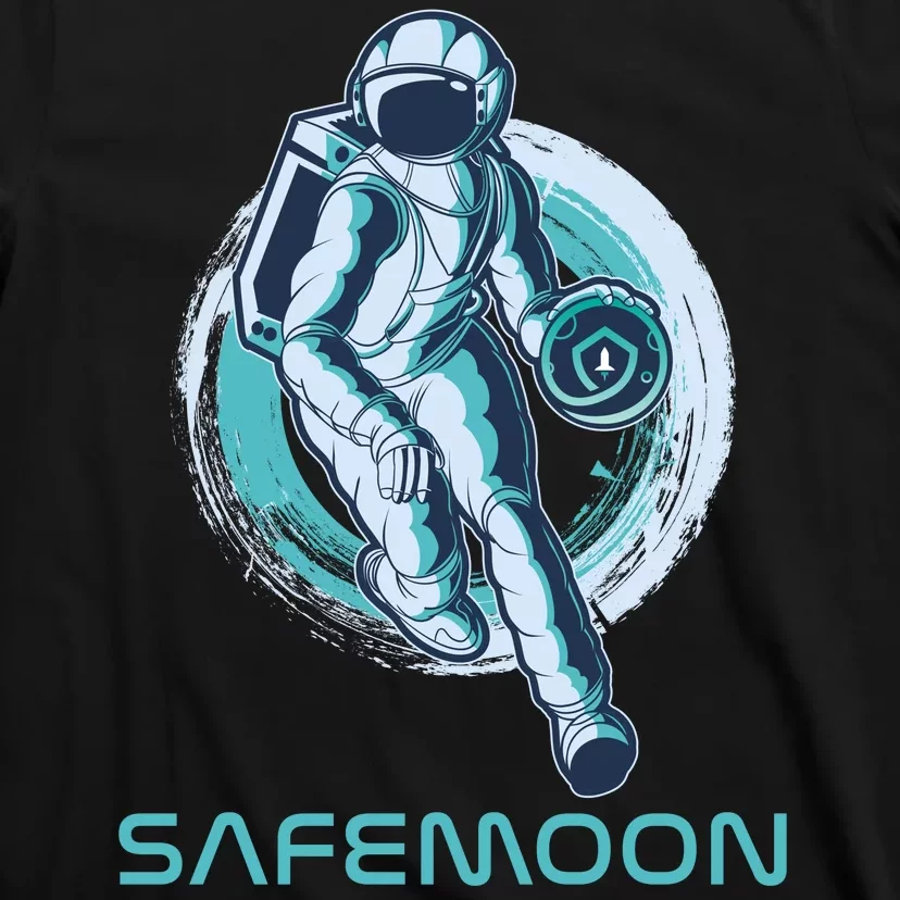 Safemoon Blockchain Cryptocurrency Astronaut Basketball T-Shirt