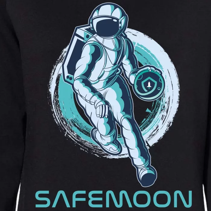 Safemoon Blockchain Cryptocurrency Astronaut Basketball Womens California Wash Sweatshirt