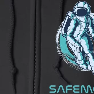 Safemoon Blockchain Cryptocurrency Astronaut Basketball Full Zip Hoodie