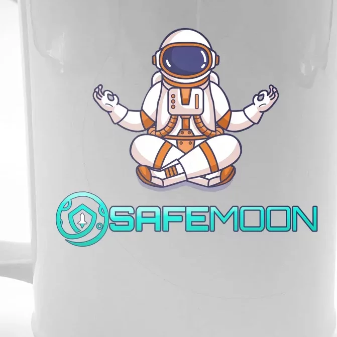 Safemoon Cryptocurrency Astronaut Token Front & Back Beer Stein