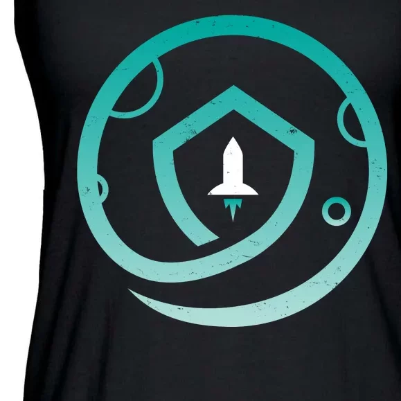 Safemoon Cryptocurrency Logo Ladies Essential Flowy Tank