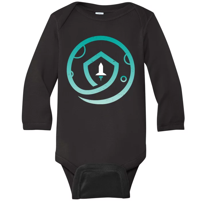 Safemoon Cryptocurrency Logo Baby Long Sleeve Bodysuit