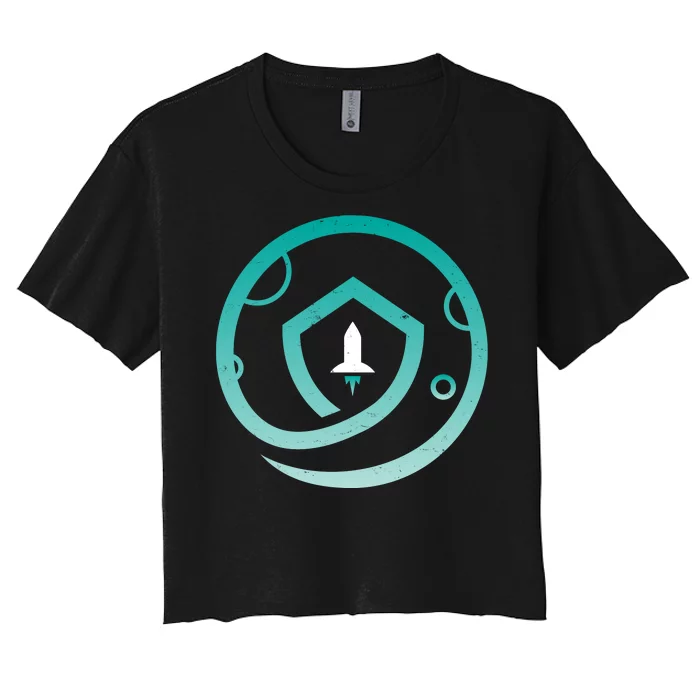 Safemoon Cryptocurrency Logo Women's Crop Top Tee