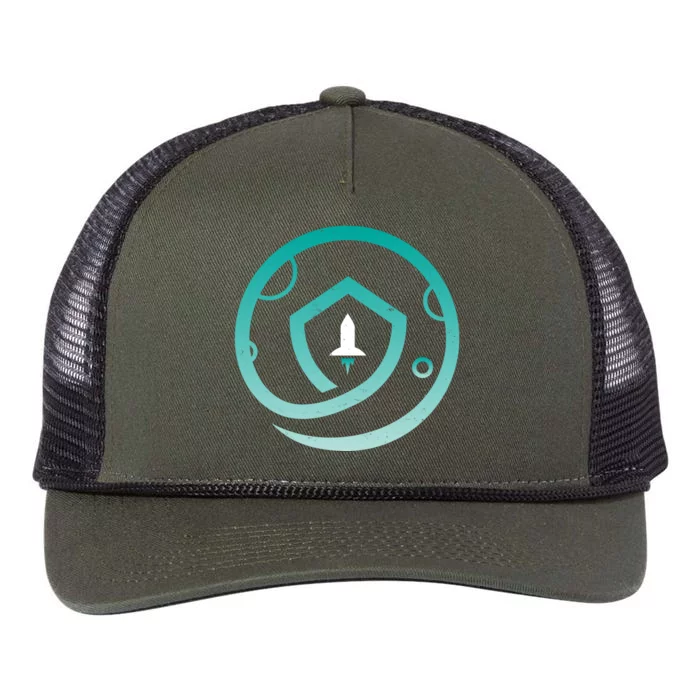 Safemoon Cryptocurrency Logo Retro Rope Trucker Hat Cap