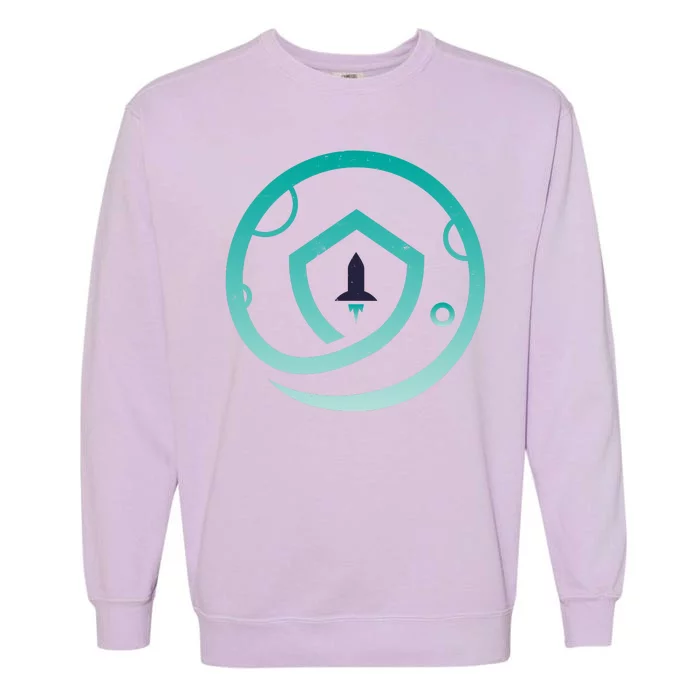 Safemoon Cryptocurrency Logo Garment-Dyed Sweatshirt