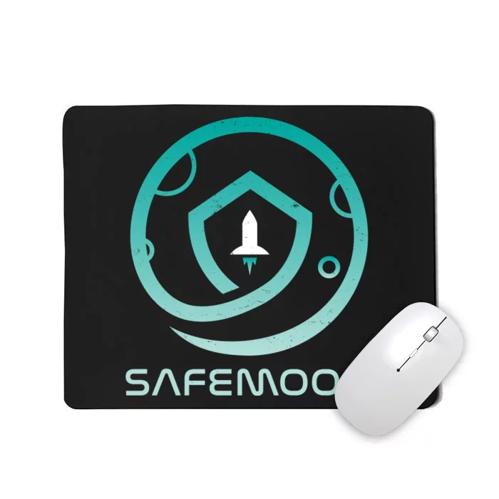 Safemoon Cryptocurrency Logo With Name Mousepad