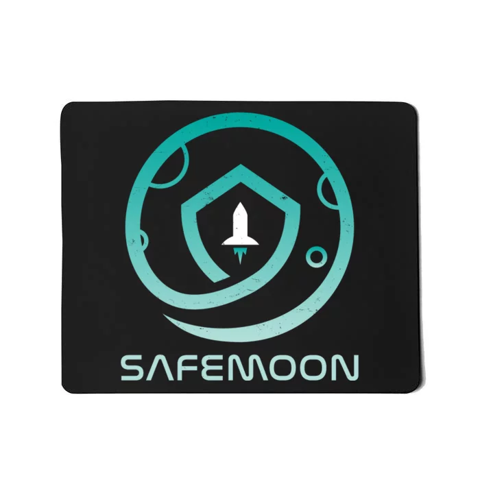 Safemoon Cryptocurrency Logo With Name Mousepad