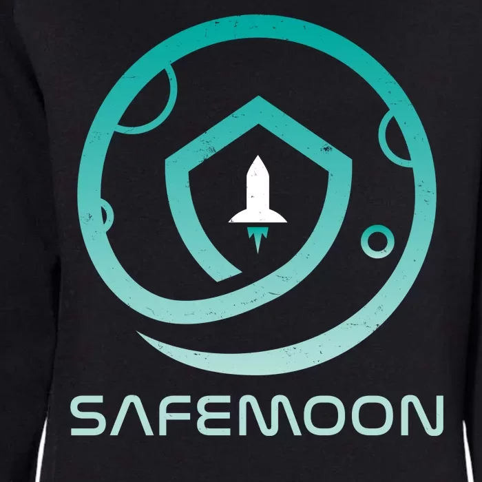 Safemoon Cryptocurrency Logo With Name Womens California Wash Sweatshirt