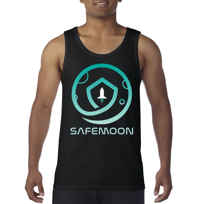 Safemoon Cryptocurrency Logo With Name Tank Top