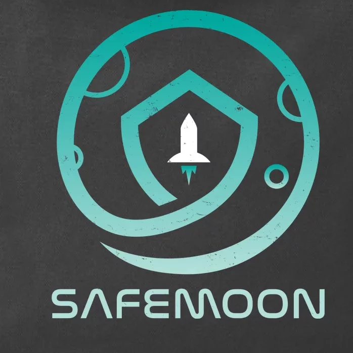 Safemoon Cryptocurrency Logo With Name Zip Tote Bag