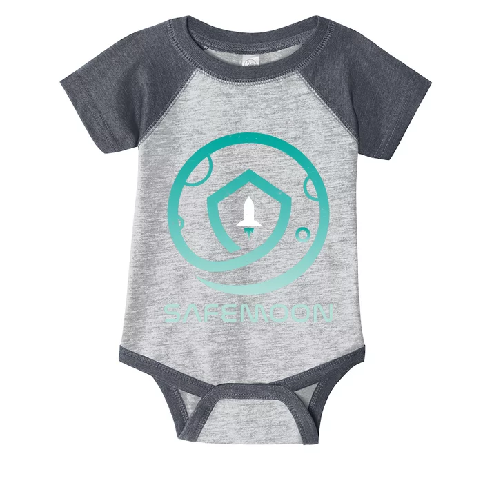 Safemoon Cryptocurrency Logo With Name Infant Baby Jersey Bodysuit