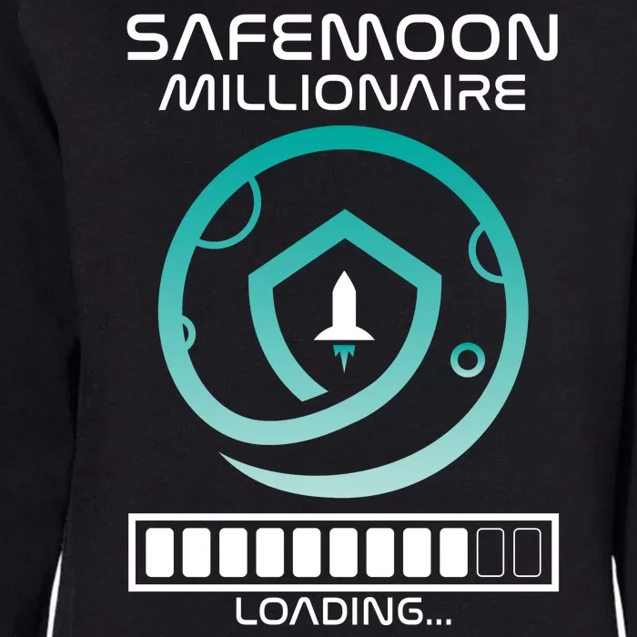 Safemoon Cryptocurrency Millionaire Loading Bar Womens California Wash Sweatshirt