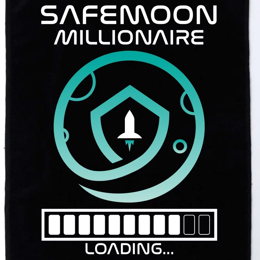 Safemoon Cryptocurrency Millionaire Loading Bar Platinum Collection Golf Towel