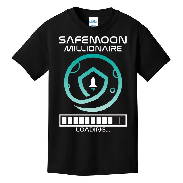 Safemoon Cryptocurrency Millionaire Loading Bar Kids T-Shirt