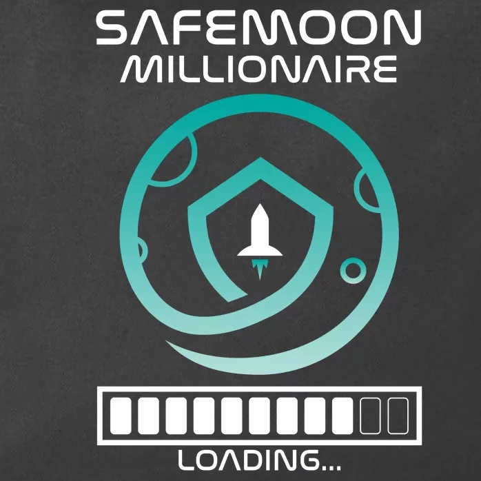 Safemoon Cryptocurrency Millionaire Loading Bar Zip Tote Bag