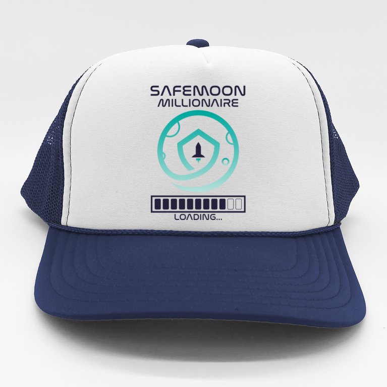 Safemoon Cryptocurrency Millionaire Loading Bar Trucker Hat