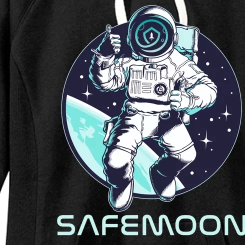 Safemoon Cryptocurrency Space Astronaut Women's Fleece Hoodie