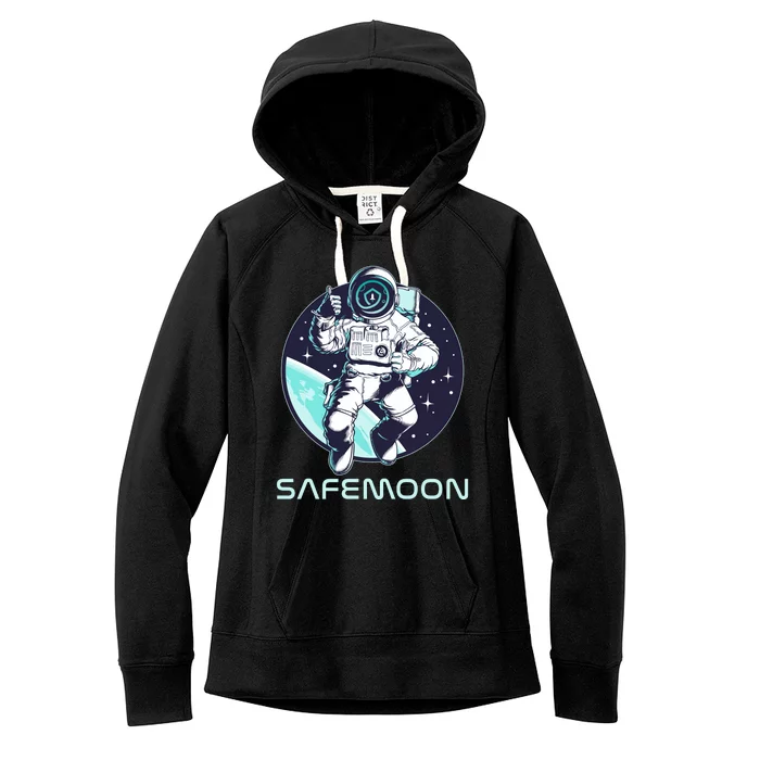 Safemoon Cryptocurrency Space Astronaut Women's Fleece Hoodie