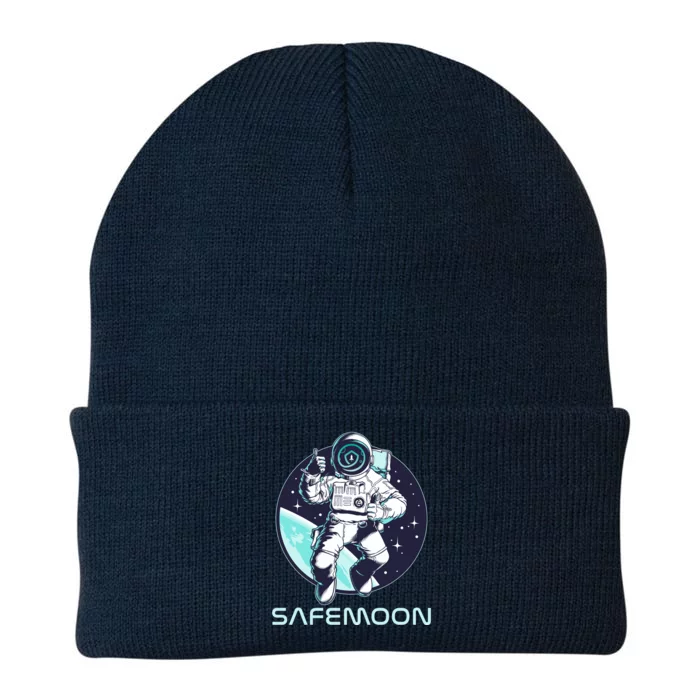 Safemoon Cryptocurrency Space Astronaut Knit Cap Winter Beanie