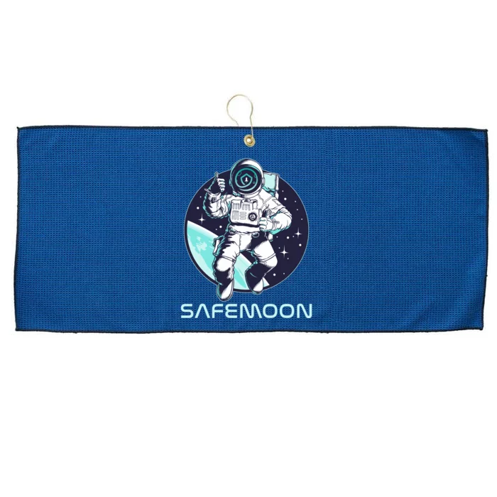 Safemoon Cryptocurrency Space Astronaut Large Microfiber Waffle Golf Towel