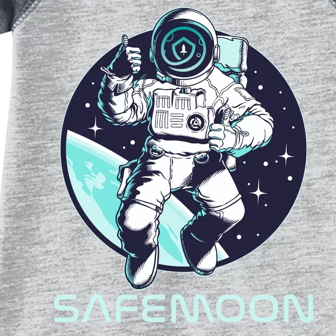 Safemoon Cryptocurrency Space Astronaut Infant Baby Jersey Bodysuit