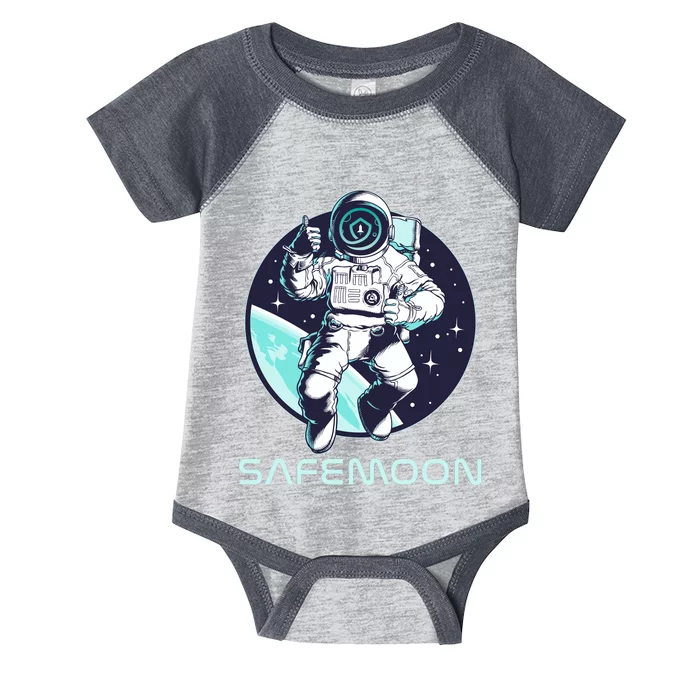 Safemoon Cryptocurrency Space Astronaut Infant Baby Jersey Bodysuit