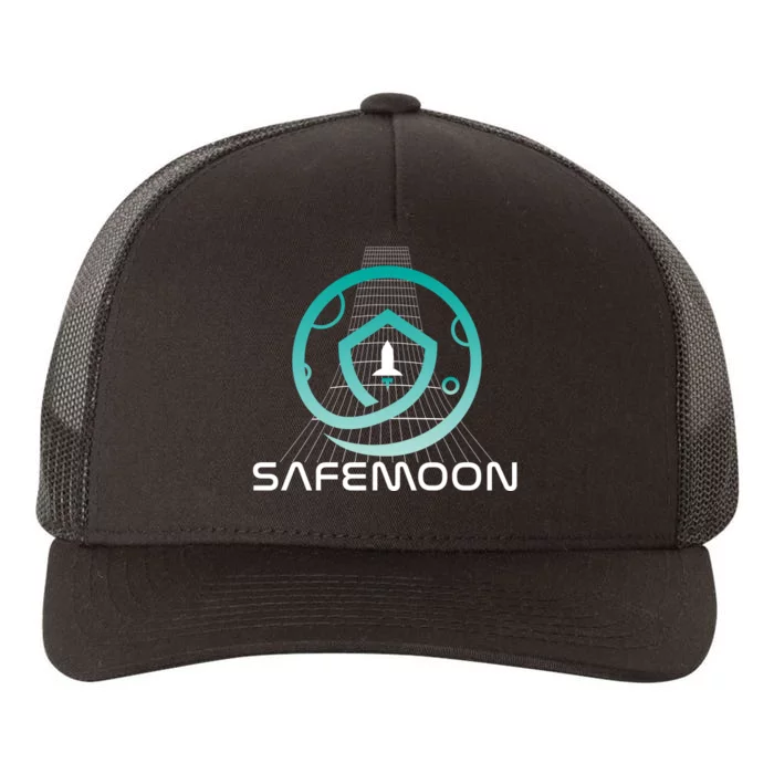 Safemoon Cryptocurrency Space Grid Yupoong Adult 5-Panel Trucker Hat