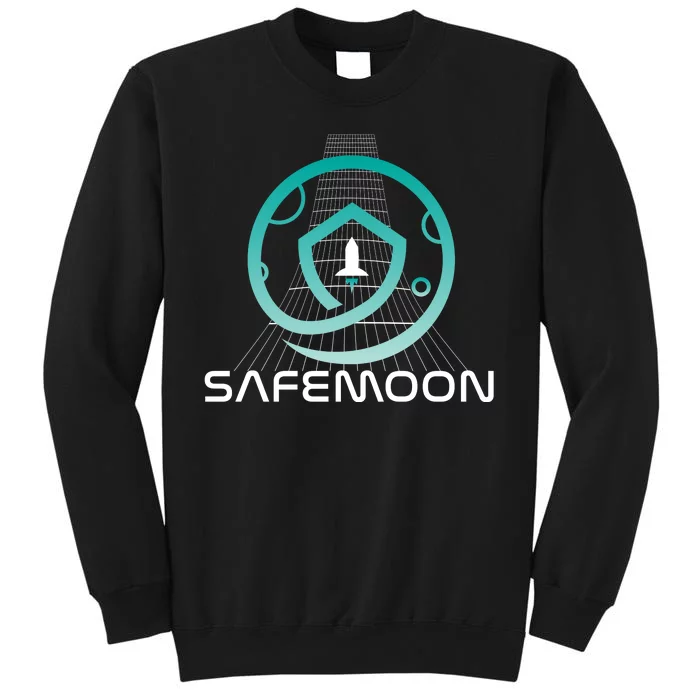 Safemoon Cryptocurrency Space Grid Tall Sweatshirt