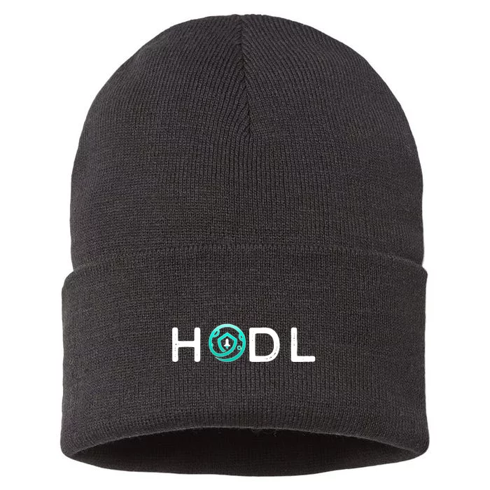 SafeMoon HODL Crypto Hold Currency Sustainable Knit Beanie