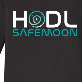 Safemoon HODL Cryptocurrency Logo Baby Long Sleeve Bodysuit