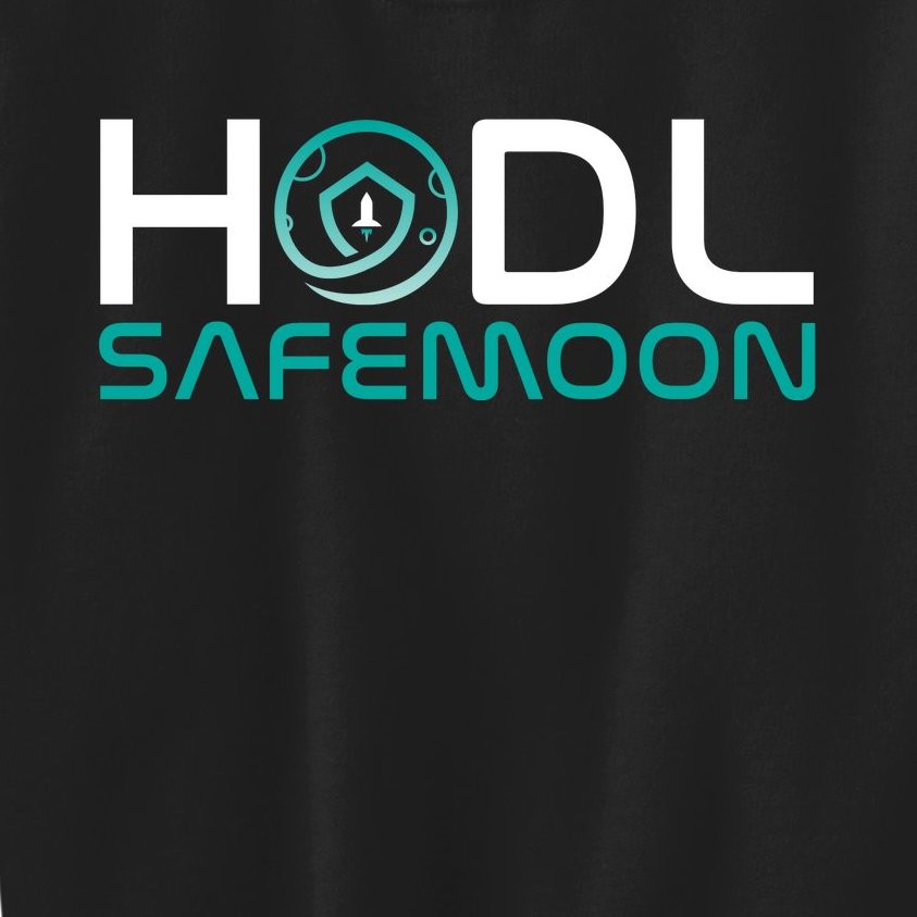Safemoon HODL Cryptocurrency Logo Kids Sweatshirt