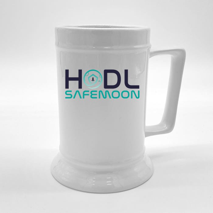 Safemoon HODL Cryptocurrency Logo Front & Back Beer Stein