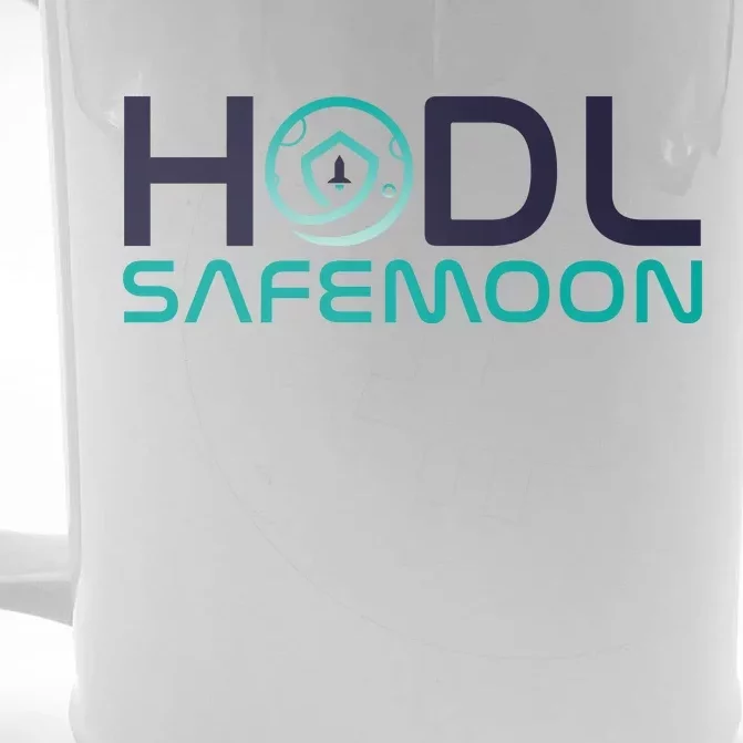 Safemoon HODL Cryptocurrency Logo Front & Back Beer Stein