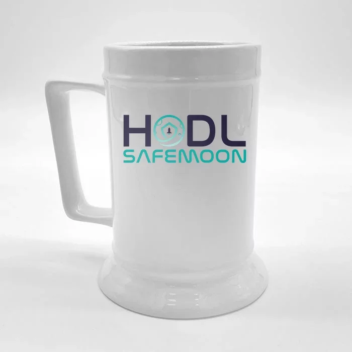 Safemoon HODL Cryptocurrency Logo Front & Back Beer Stein